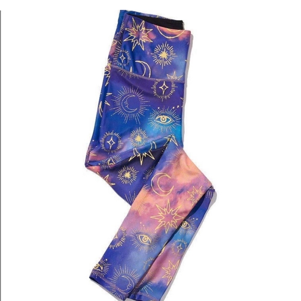 💕 VICTORIA SPORT mystic eye 7/8 tights size S limited edition ombré VS